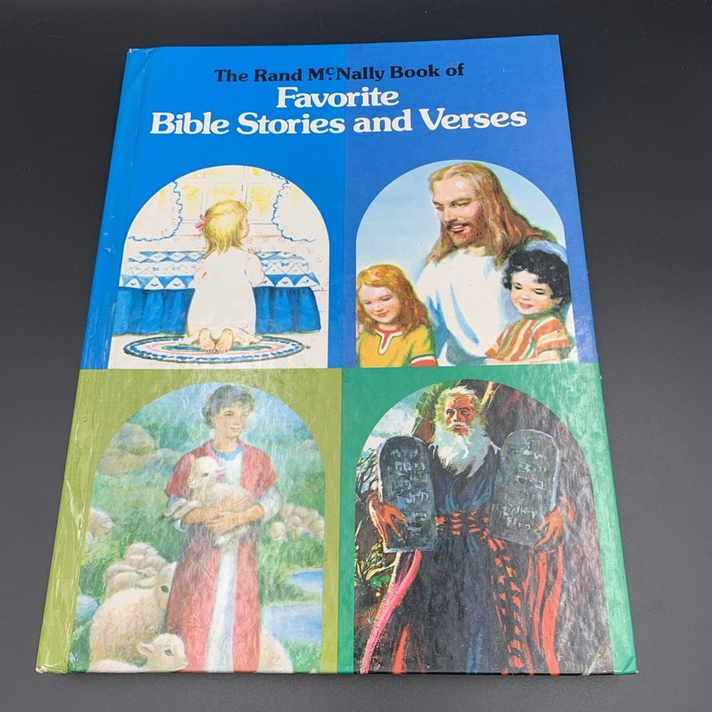 Favorite Bible Stories Verses Mary Alice Jones Hardcover Illustrated Children Bo